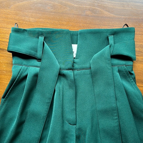 Julia Allert High Waist LONG Dark Green Trousers Pants - Small - Picture 4 of 6